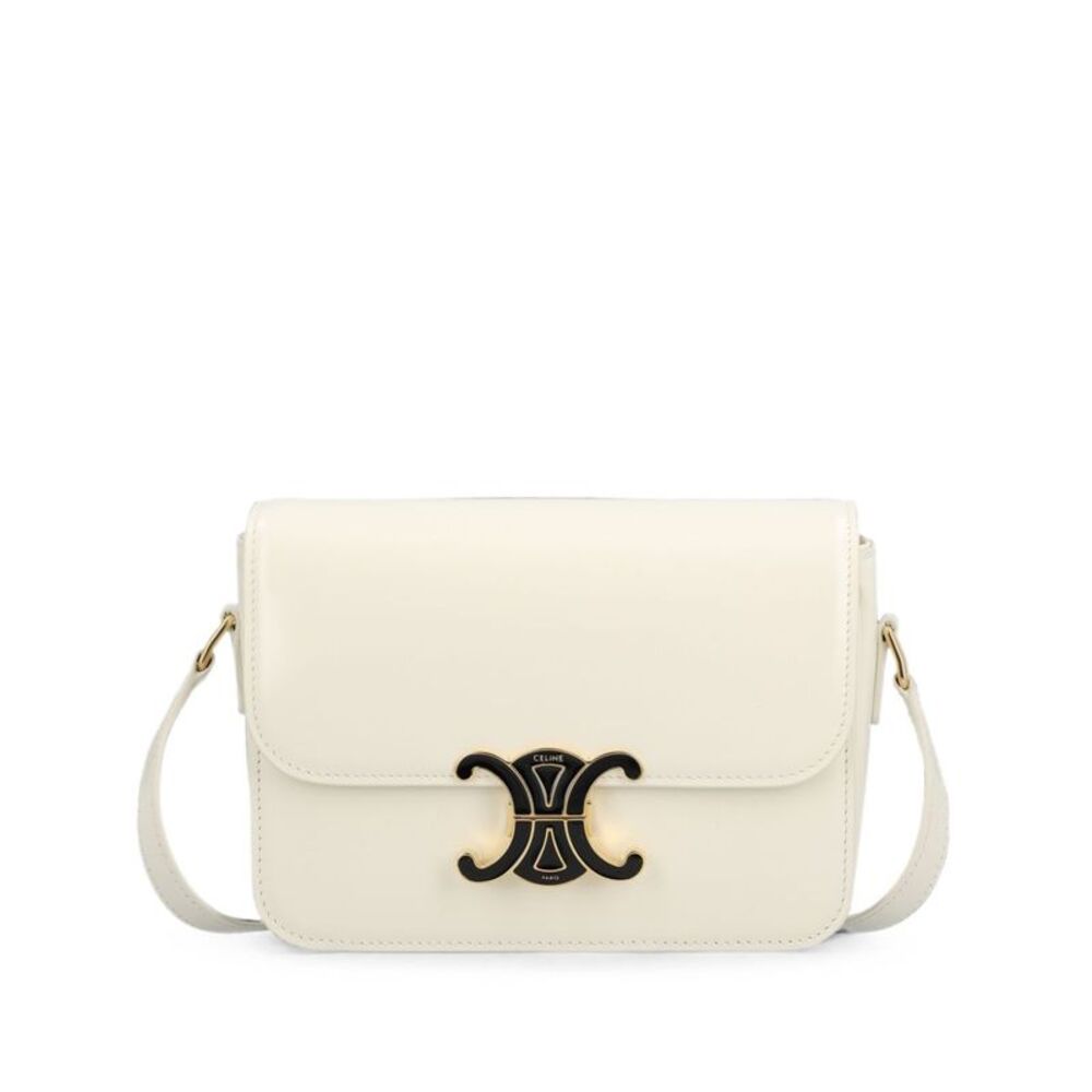 Celine Women Triomphe Teen Leather Shoulder Bag